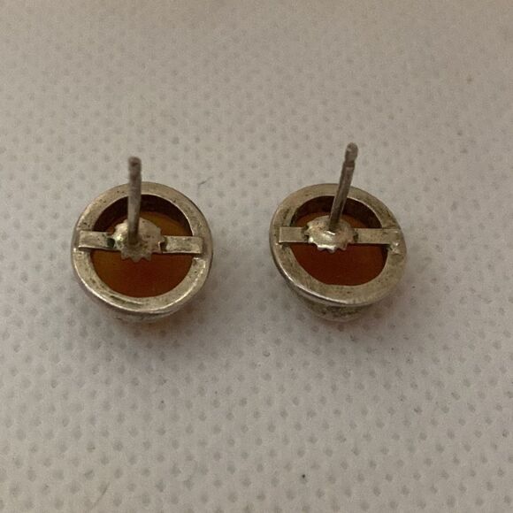 ⭐️ 💛 925 & 14k Antique Cameo Earrings - Picture 6 of 6